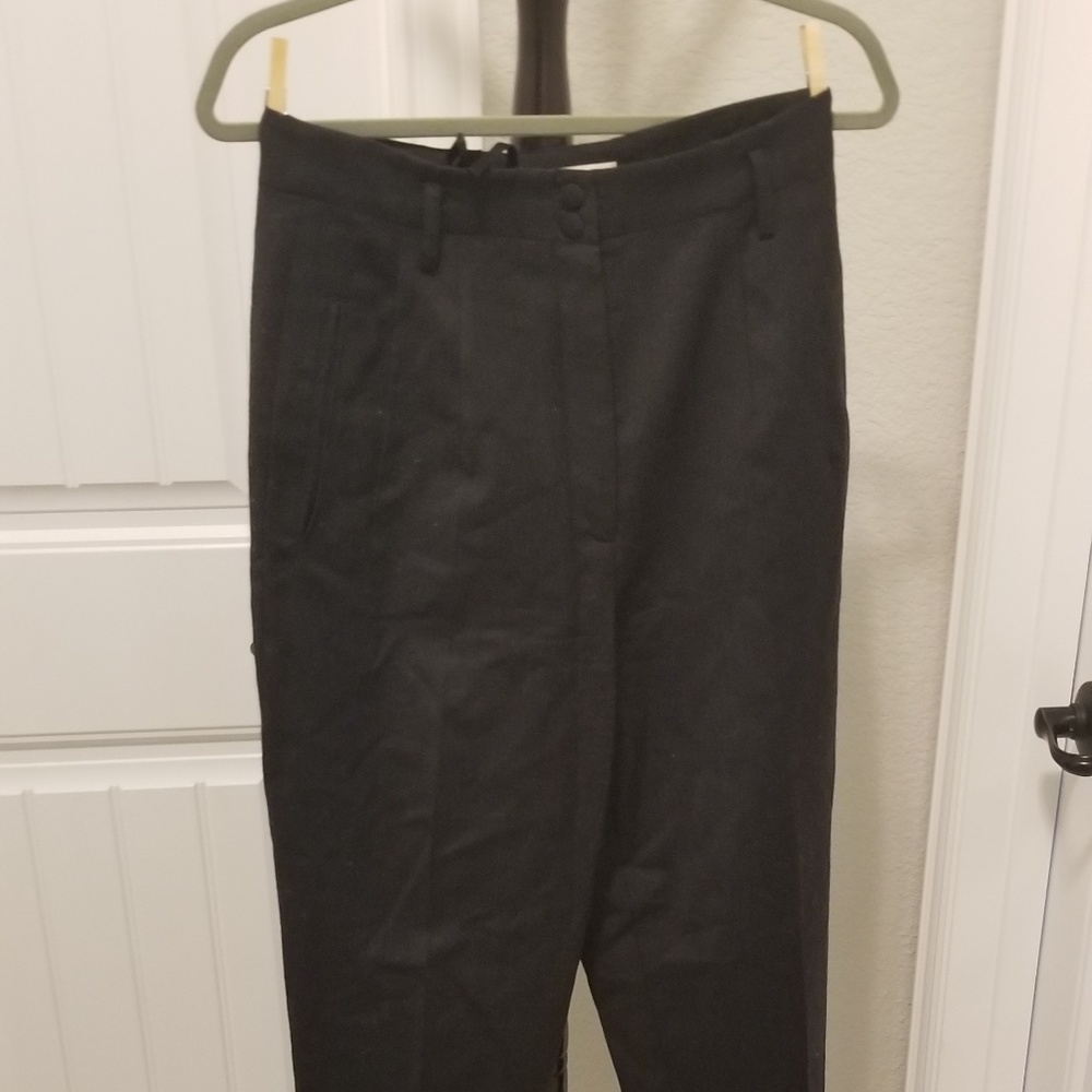 Black high rise trousers